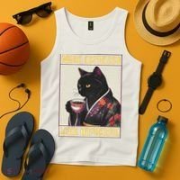 More Espresso Less Depresso Kimono Cat Japanese Tank Top thumb 4