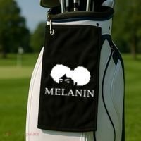 Melanin Afro Golf Towel thumb 2