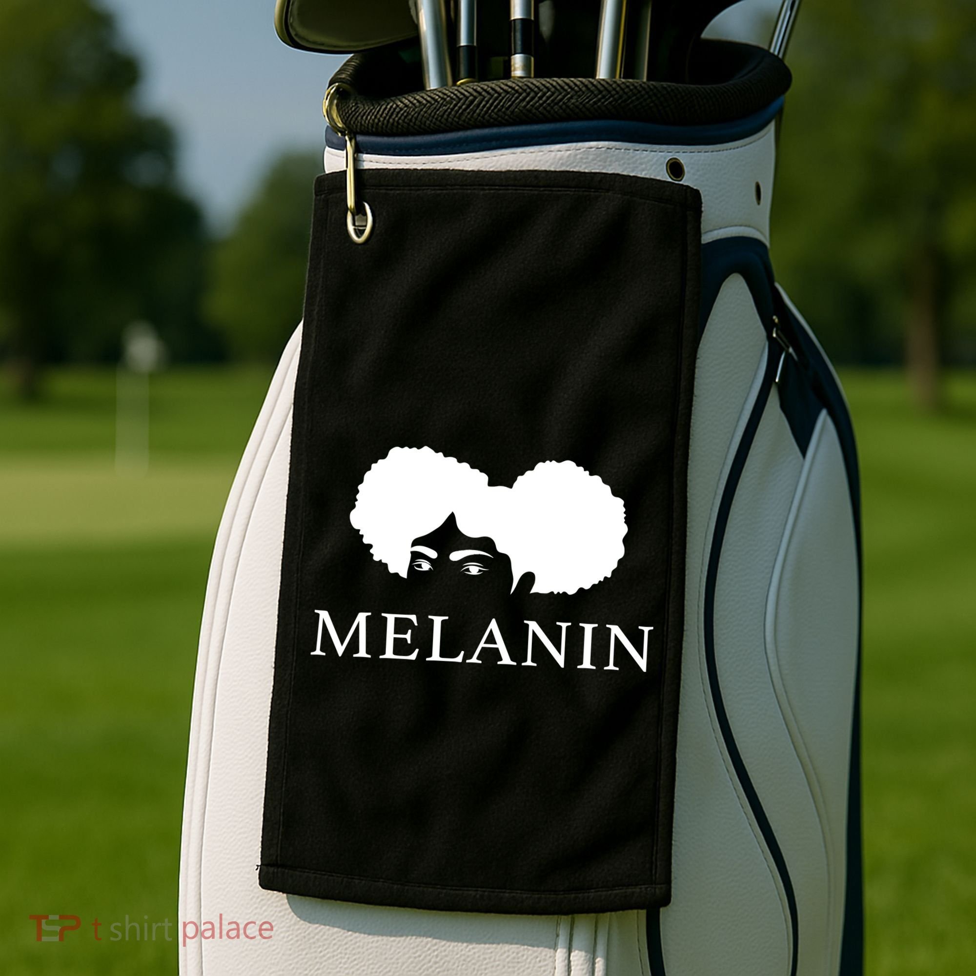 Melanin Afro Golf Towel