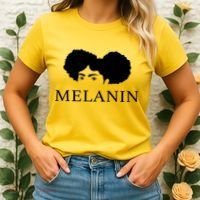 Melanin Afro Women's T-Shirt thumb 2