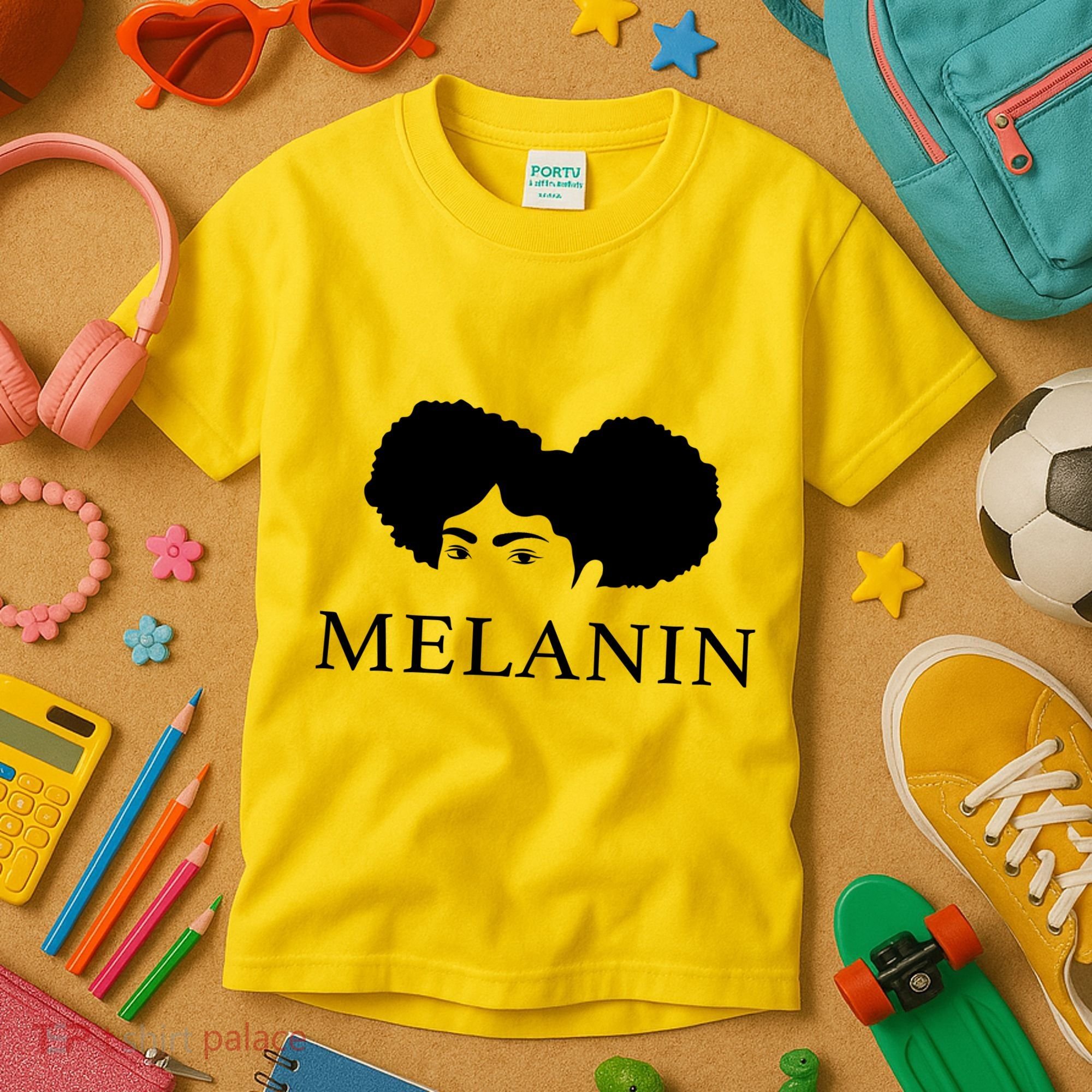 Melanin Afro Kids T-Shirt