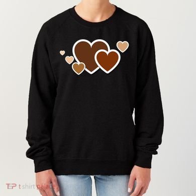 Melanin Diversity Hearts Women's Sweatshirt