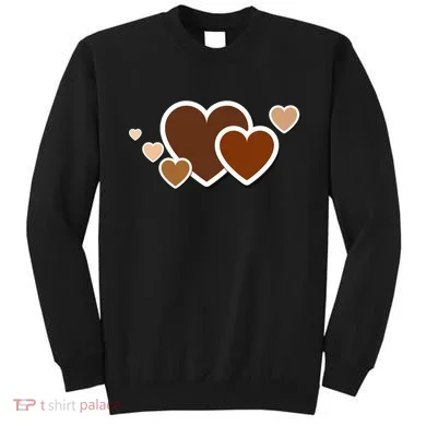 Melanin Diversity Hearts Sweatshirt