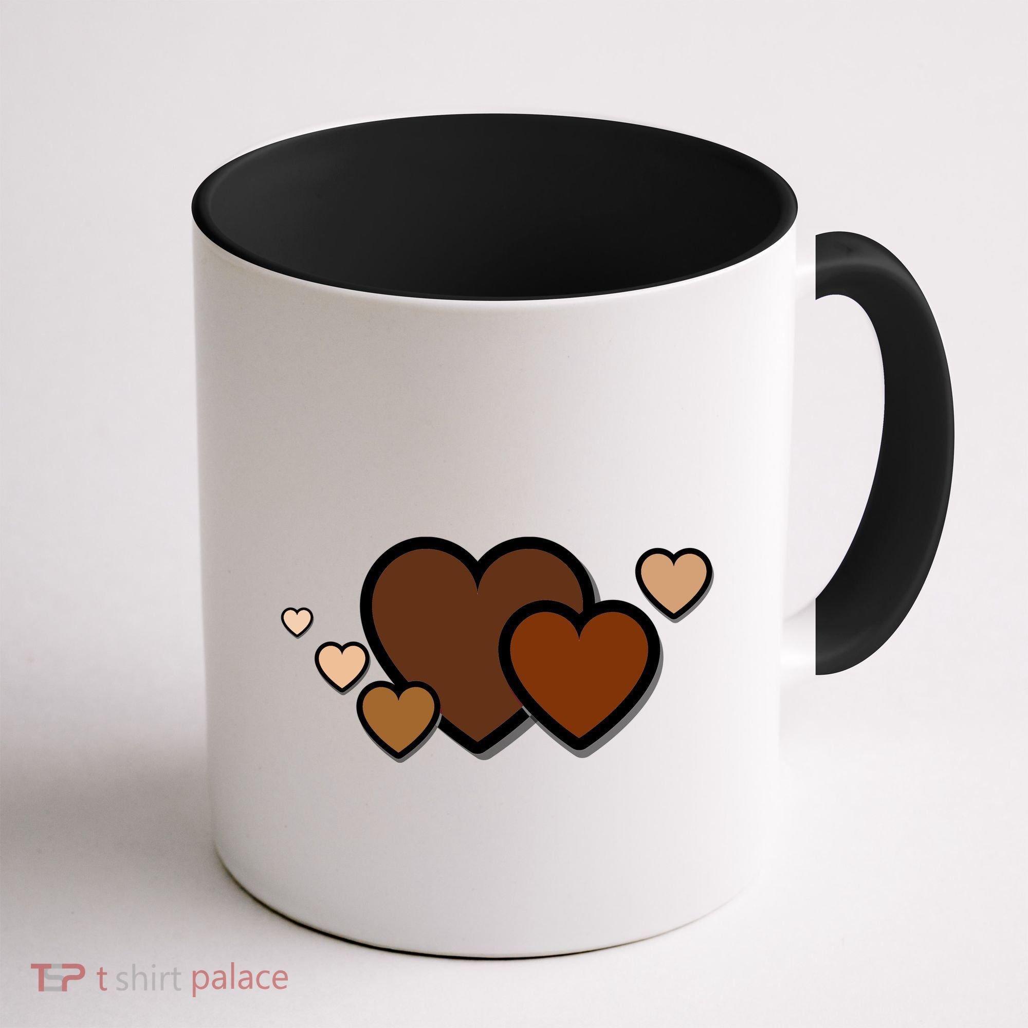 Melanin Diversity Hearts Coffee Mug