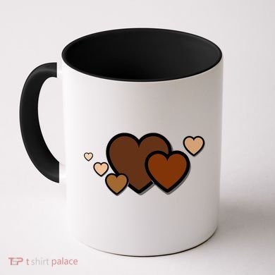 Melanin Diversity Hearts Coffee Mug