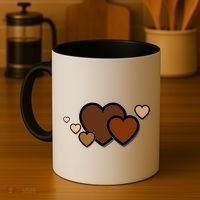 Melanin Diversity Hearts Coffee Mug thumb 4