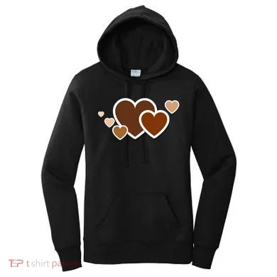 Melanin Diversity Hearts Women's Hoodie