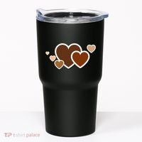 Melanin Diversity Hearts Tumbler thumb 0