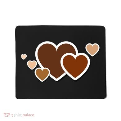 Melanin Diversity Hearts Mousepad
