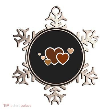 Melanin Diversity Hearts Ornament