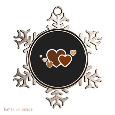 Melanin Diversity Hearts Ornament