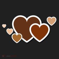 Melanin Diversity Hearts Golf Towel thumb 3