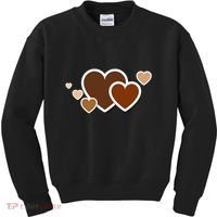 Melanin Diversity Hearts Kids Sweatshirt thumb 0