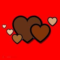 Melanin Diversity Hearts Santa Hat thumb 1