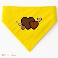 Melanin Diversity Hearts USA-Made Doggie Bandana thumb 0