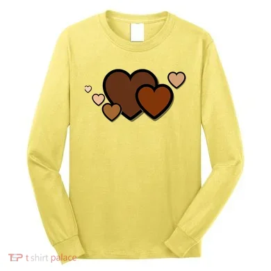 Melanin Diversity Hearts Long Sleeve Shirt