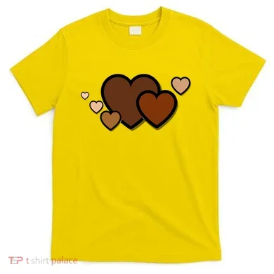 Melanin Diversity Hearts T-Shirt