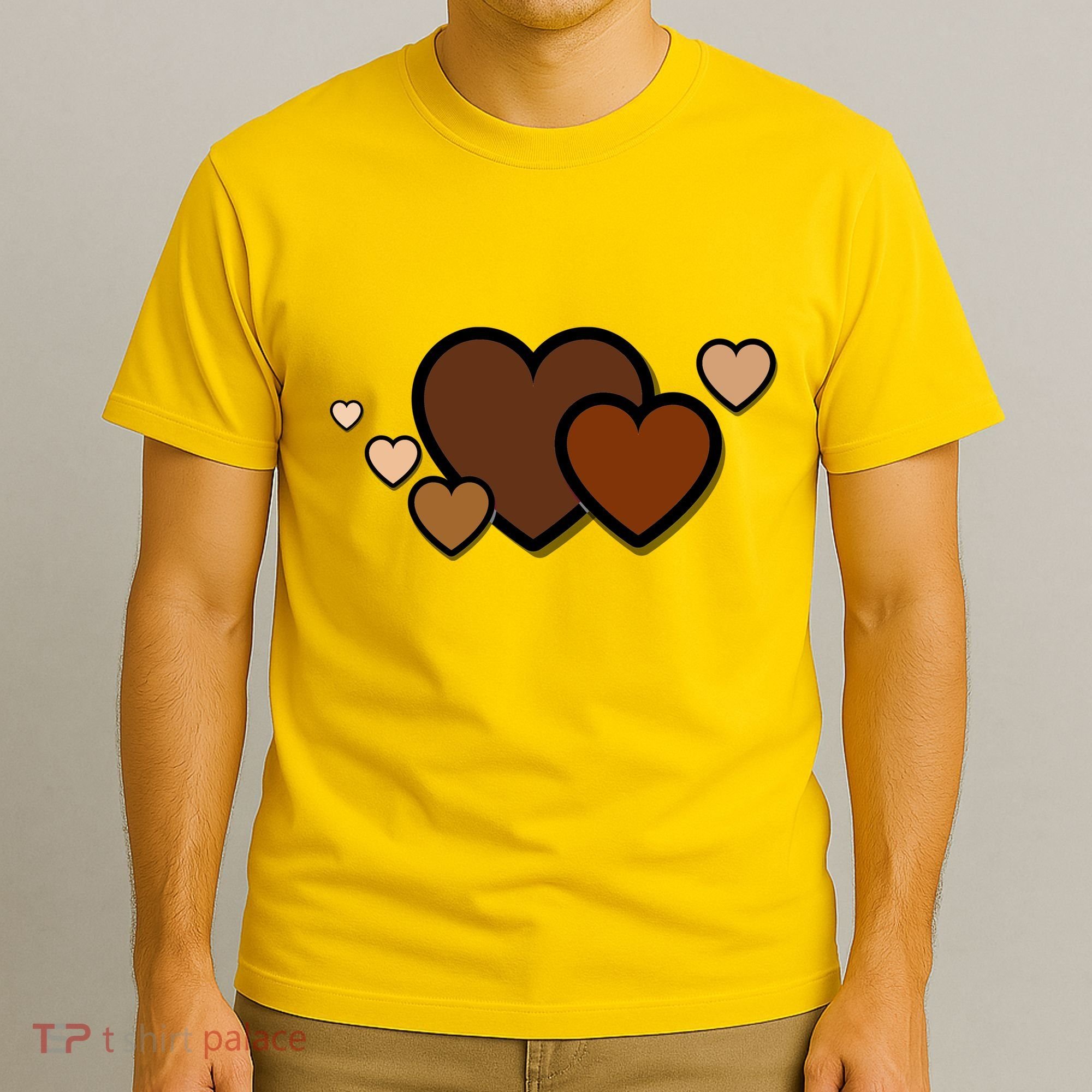 Melanin Diversity Hearts T-Shirt