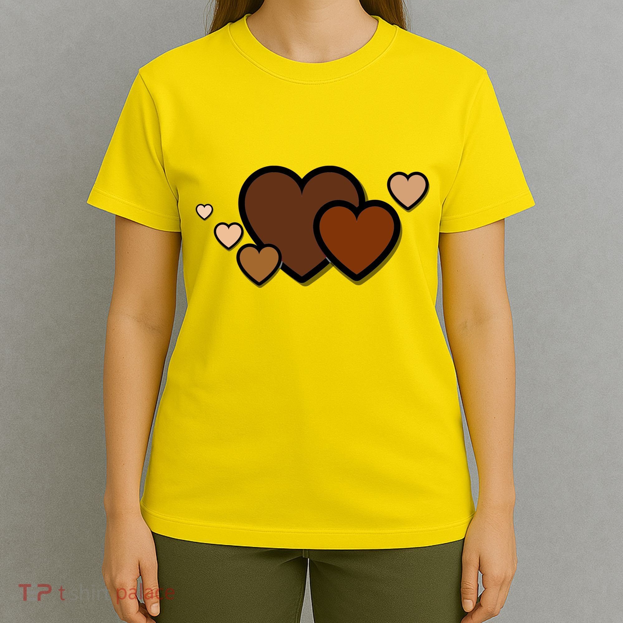 Melanin Diversity Hearts T-Shirt