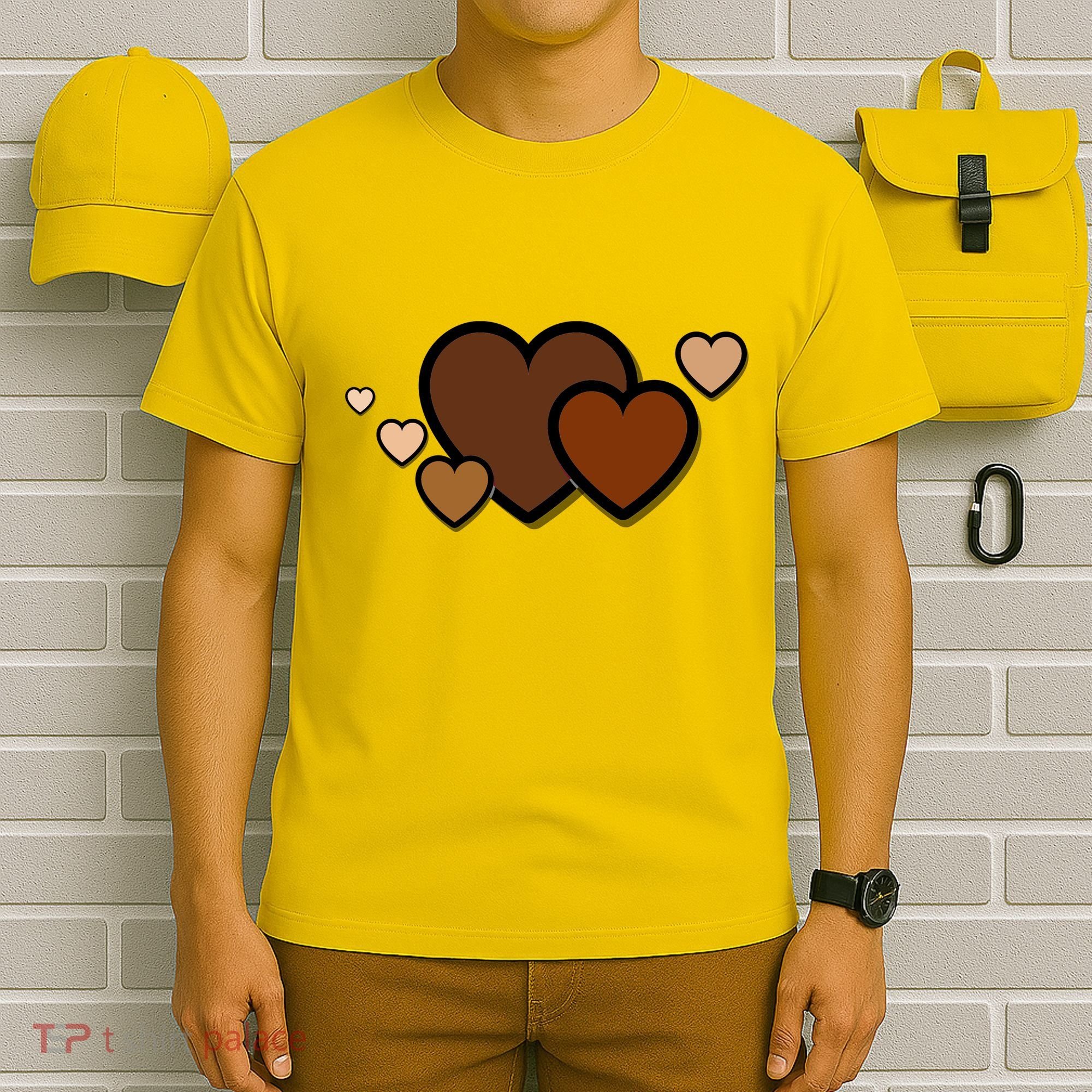 Melanin Diversity Hearts T-Shirt