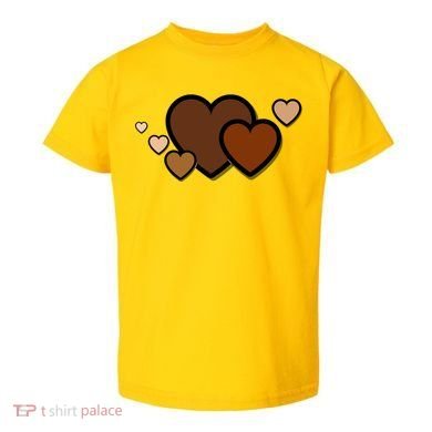 Melanin Diversity Hearts Toddler T-Shirt