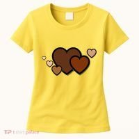 Melanin Diversity Hearts Women's T-Shirt thumb 0