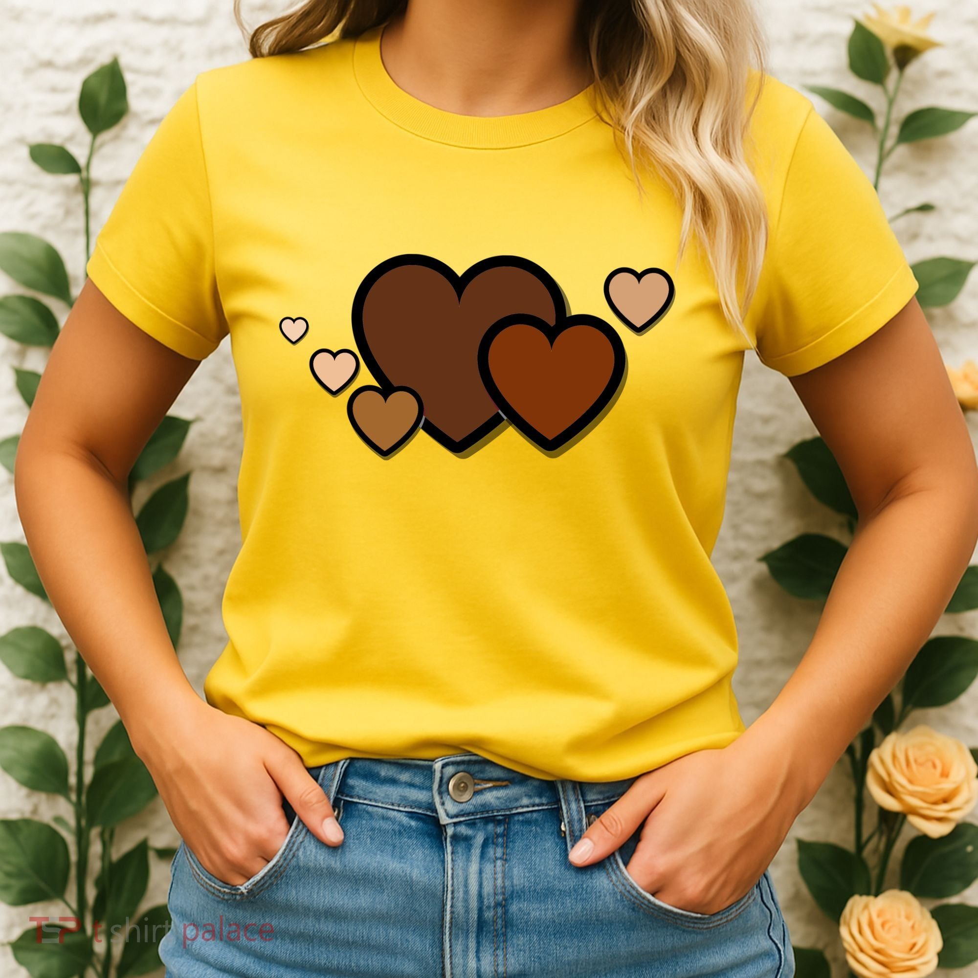 Melanin Diversity Hearts Women's T-Shirt