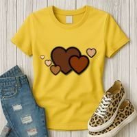 Melanin Diversity Hearts Women's T-Shirt thumb 3