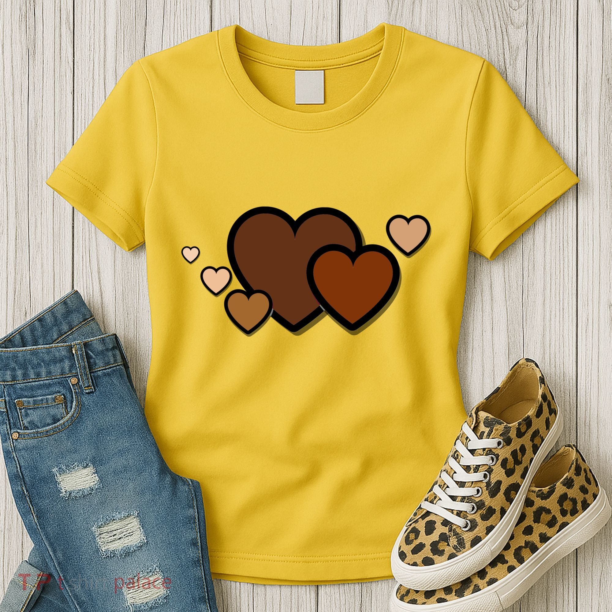 Melanin Diversity Hearts Women's T-Shirt