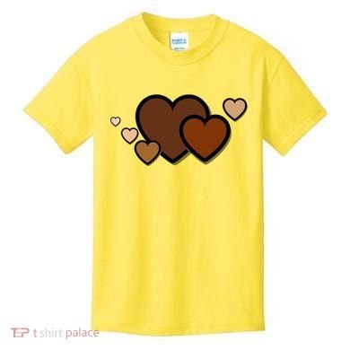 Melanin Diversity Hearts Kids T-Shirt
