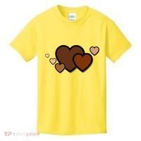 Melanin Diversity Hearts Kids T-Shirt thumb 0