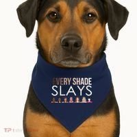 Melanin Every Shade Slays USA-Made Doggie Bandana thumb 1