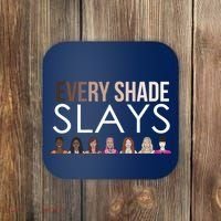 Melanin Every Shade Slays Coaster thumb 0