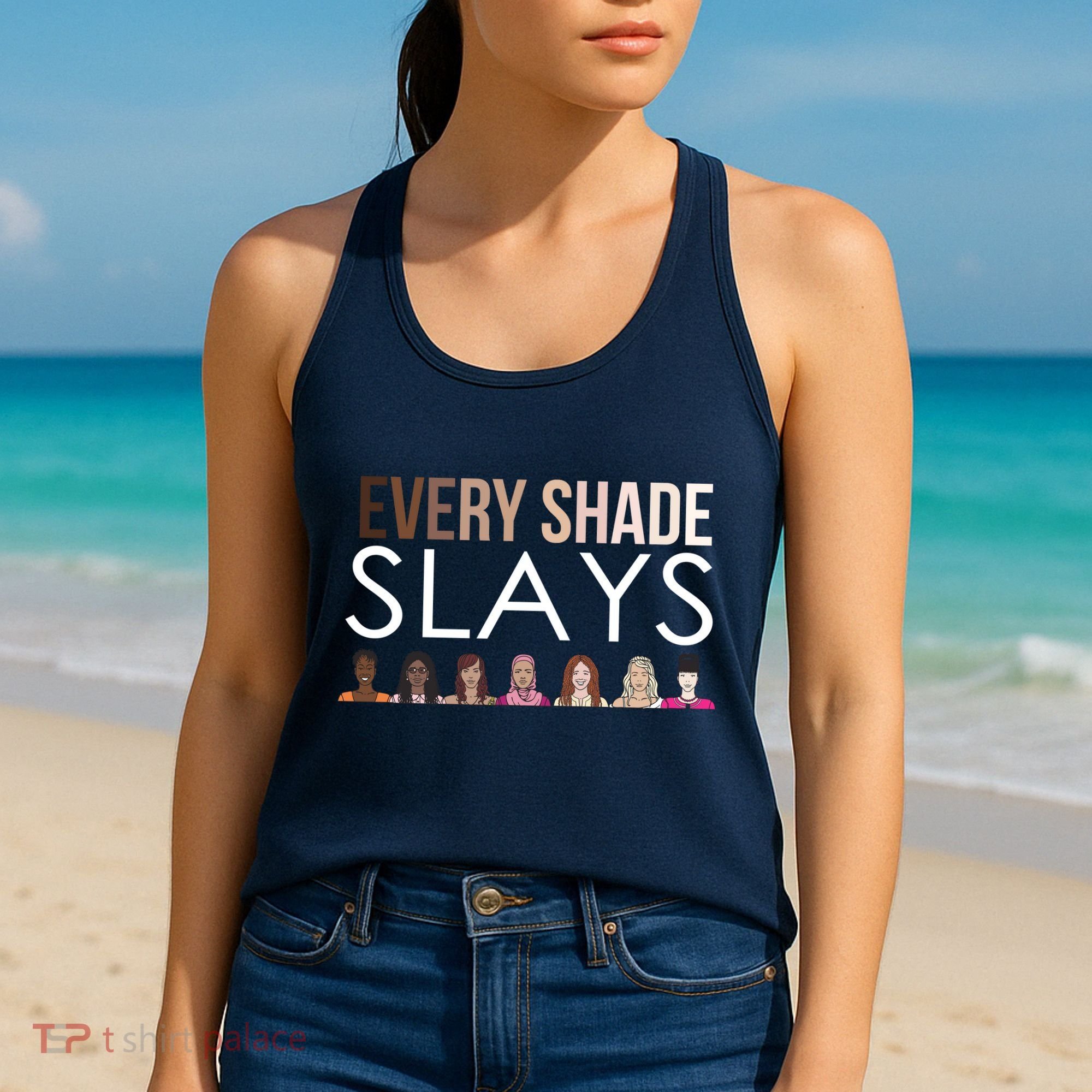 Melanin Every Shade Slays Women's Tank Top