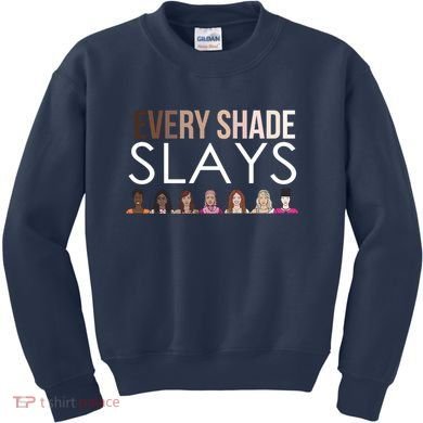 Melanin Every Shade Slays Kids Sweatshirt