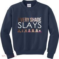 Melanin Every Shade Slays Kids Sweatshirt thumb 0