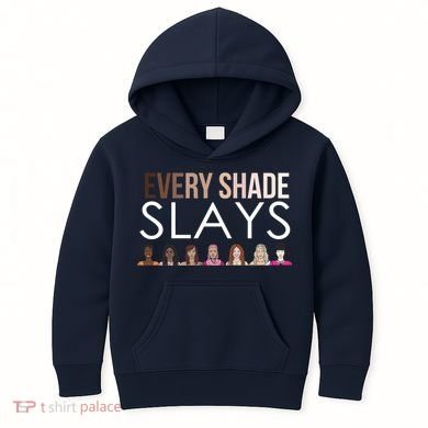 Melanin Every Shade Slays Kids Hoodie