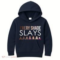 Melanin Every Shade Slays Kids Hoodie thumb 0