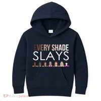 Melanin Every Shade Slays Kids Hoodie thumb 0