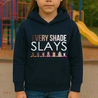 Melanin Every Shade Slays Kids Hoodie thumb 3