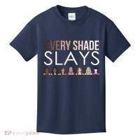 Melanin Every Shade Slays Kids T-Shirt thumb 0