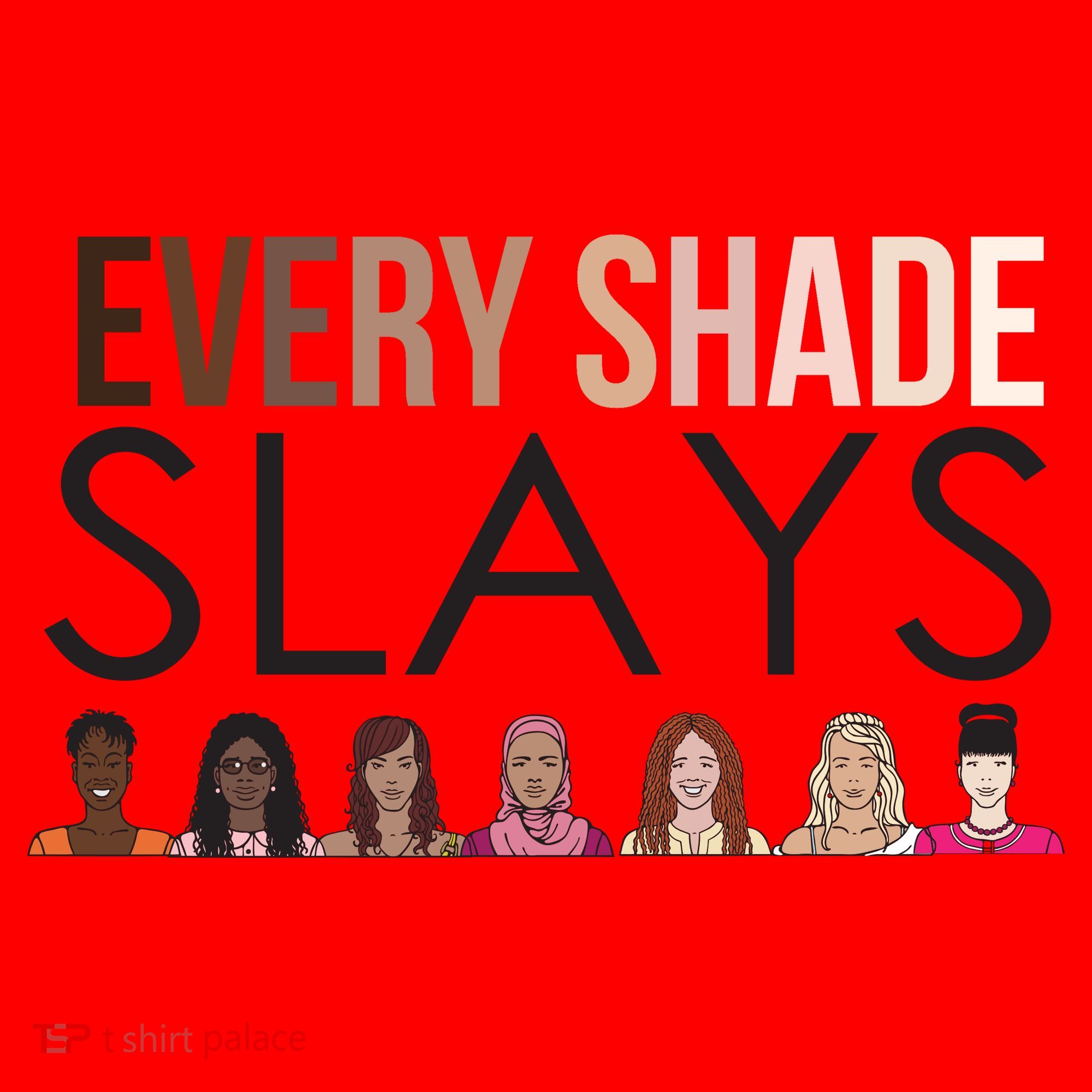 Melanin Every Shade Slays Santa Hat