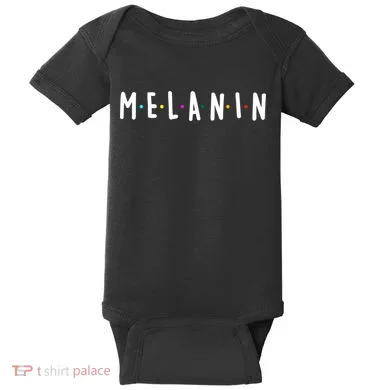 Melanin Logo Baby Bodysuit