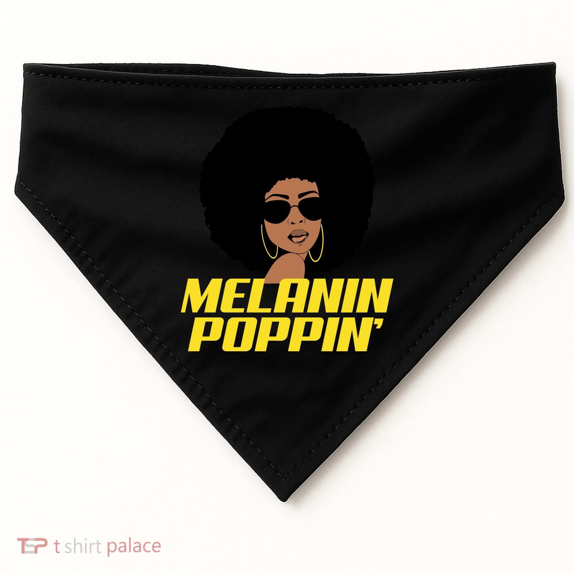 Melanin Poppin Proud African Pride USA-Made Doggie Bandana