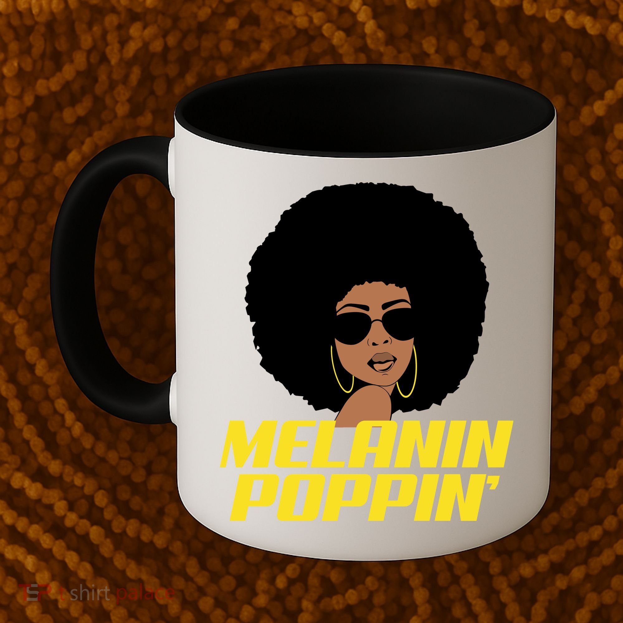 Melanin Poppin Proud African Pride Coffee Mug