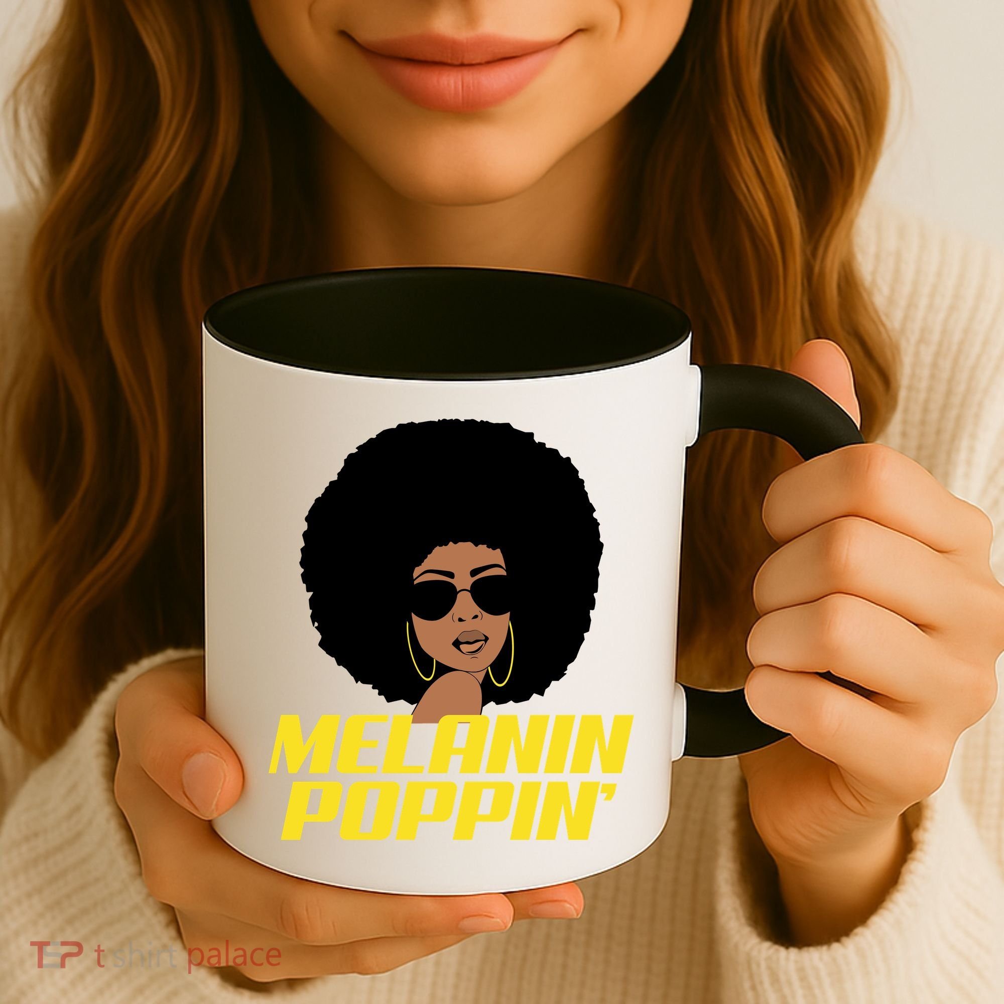 Melanin Poppin Proud African Pride Coffee Mug