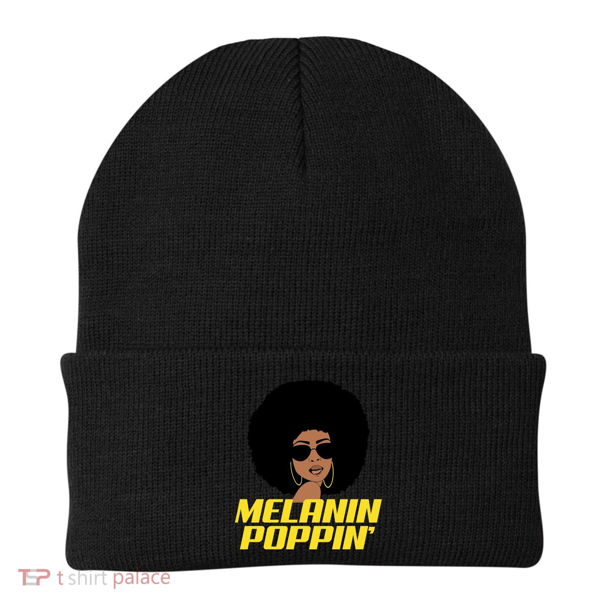 Melanin Poppin Proud African Pride Beanie