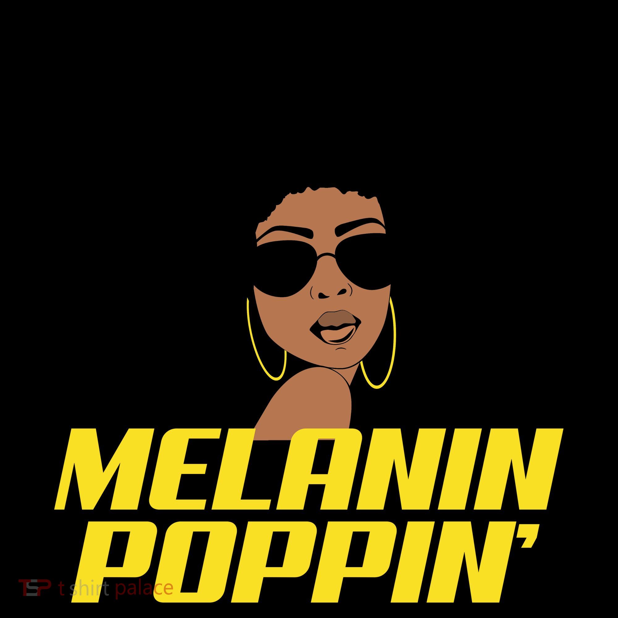 Melanin Poppin Proud African Pride Women's Hoodie