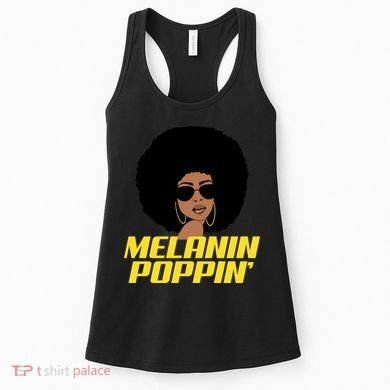 Melanin Poppin Proud African Pride Women's Tank Top