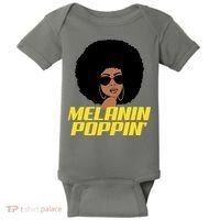 Melanin Poppin Proud African Pride Baby Bodysuit thumb 0